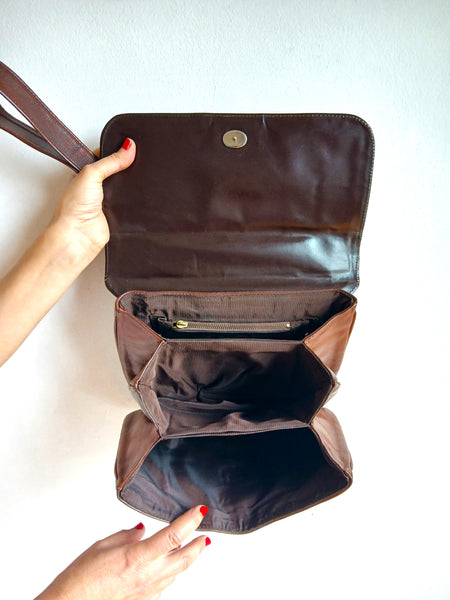 Bolso Vintage Marrón Oscuro