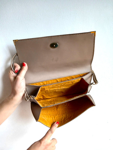 Bolso Vintage Piel Grabada