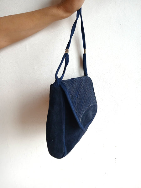 Bolso Vintage Azul Marino