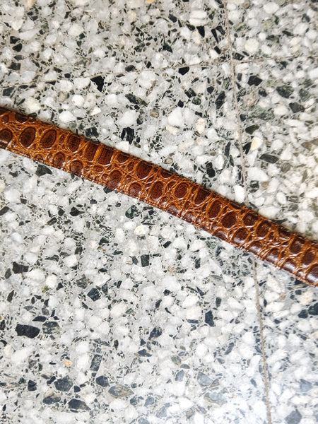 Cinturón Vintage Piel Grabada