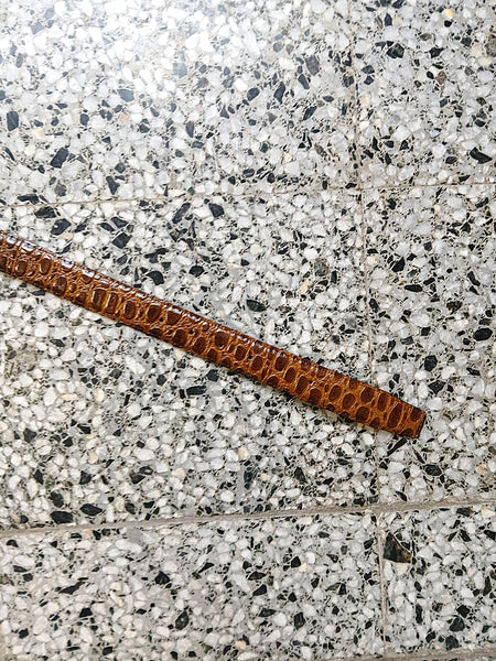 Cinturón Vintage Piel Grabada