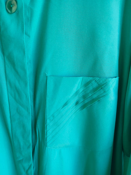 Camisa Vintage Turquesa