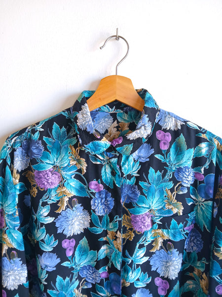 Camisa Vintage Flores y Frutas