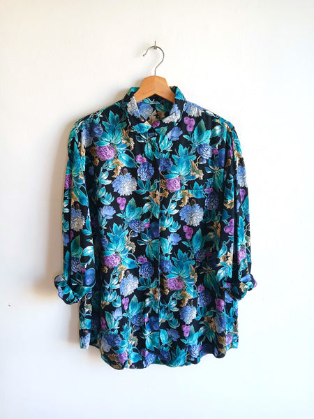 Camisa Vintage Flores y Frutas