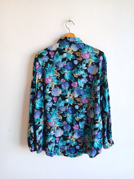 Camisa Vintage Flores y Frutas