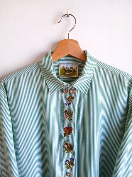 Camisa Vintage Grubig Trachten