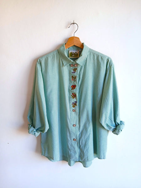 Camisa Vintage Grubig Trachten