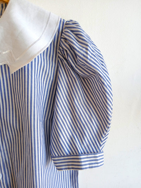 Camisa Vintage Rayas y Cuello