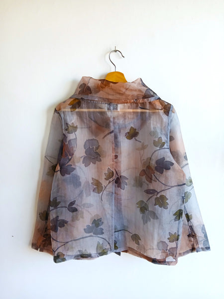 Camisa Vintage Semi Transparente