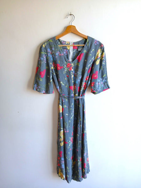Vestido Vintage Cuadritos y Flores