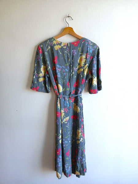 Vestido Vintage Cuadritos y Flores