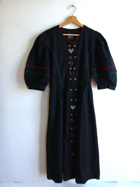 Vestido Vintage Lino y Algodón