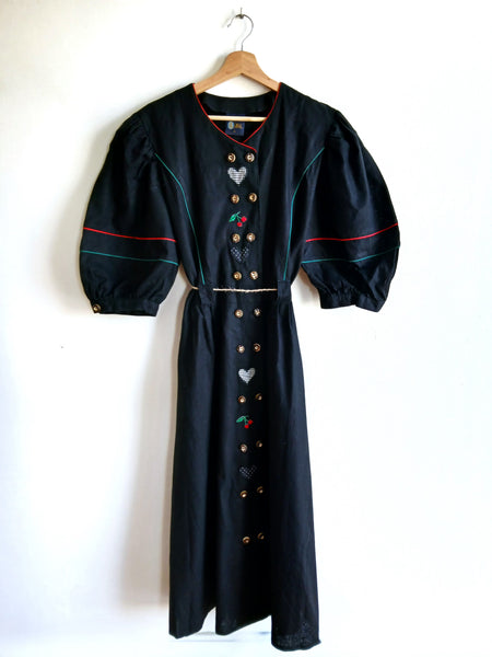 Vestido Vintage Lino y Algodón