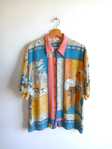 Camisa Vintage Estampada