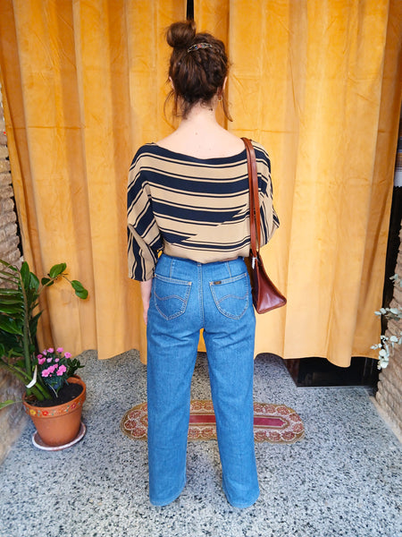 Top Vintage Hecho a Mano Rayas