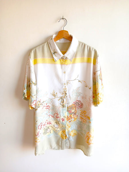 Camisa Vintage Flores