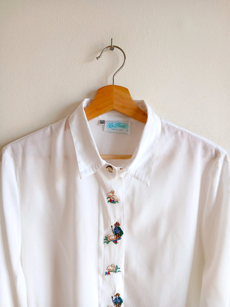 Camisa Vintage Bordaditos