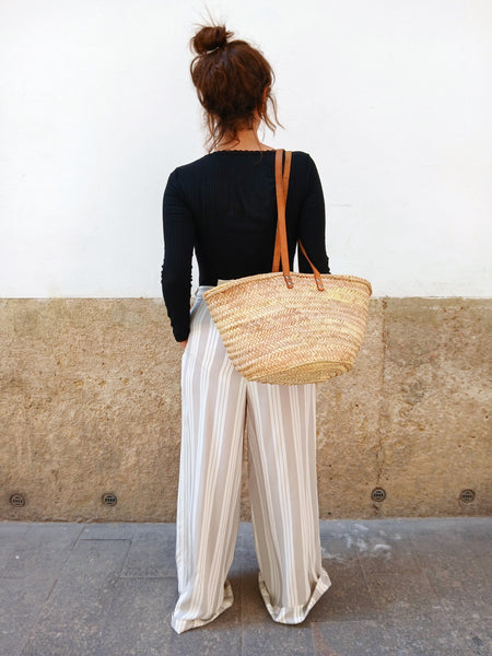 Pantalones Vintage Rayas Seda