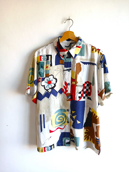 Camisa Vintage Estampada