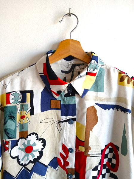 Camisa Vintage Estampada