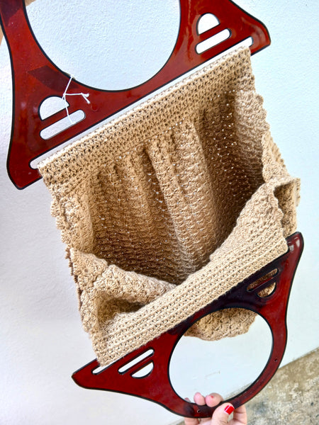Bolso Vintage Hecho a Mano con Asa