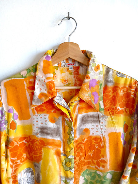 Camisa Vintage Flores