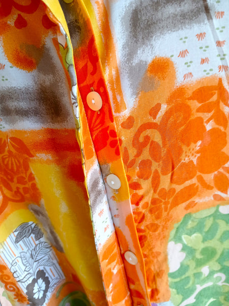 Camisa Vintage Flores