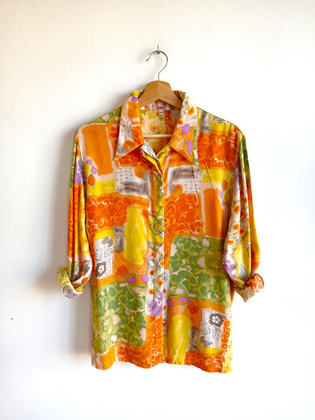 Camisa Vintage Flores