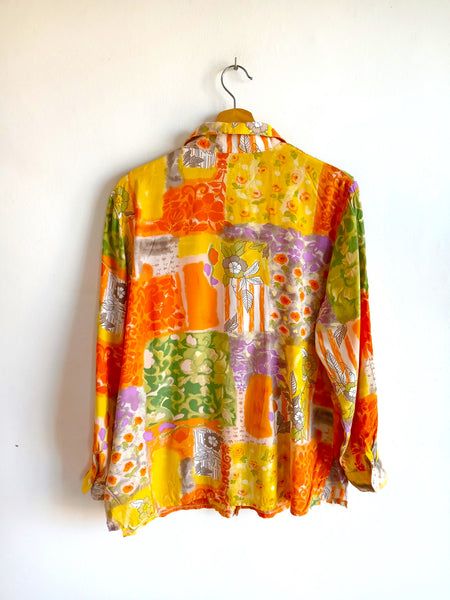 Camisa Vintage Flores