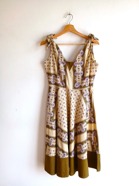 Vestido Vintage 1970s Jon Adam Made in England