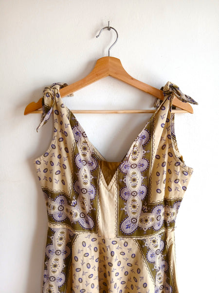 Vestido Vintage 1970s Jon Adam Made in England