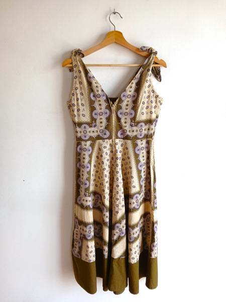 Vestido Vintage 1970s Jon Adam Made in England