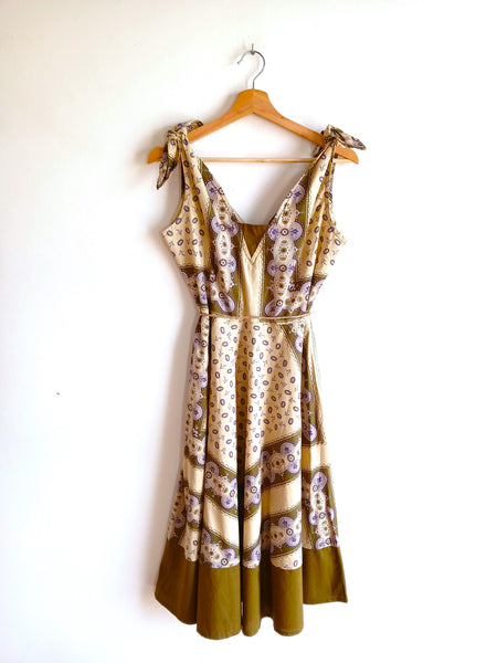 Vestido Vintage 1970s Jon Adam Made in England