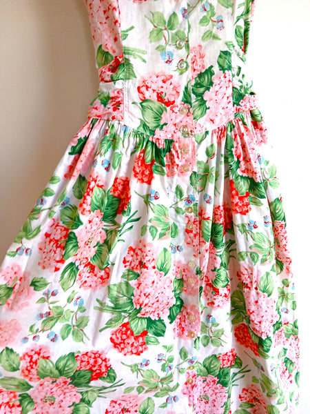 Vestido Vintage Flores y Tirantes
