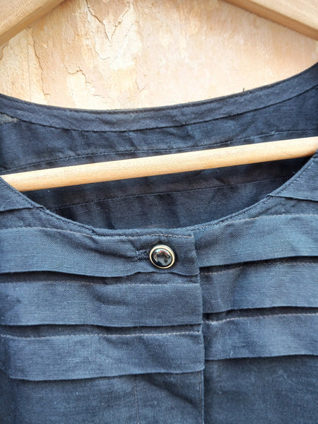 Camisa Vintage Hecha a Mano Negra