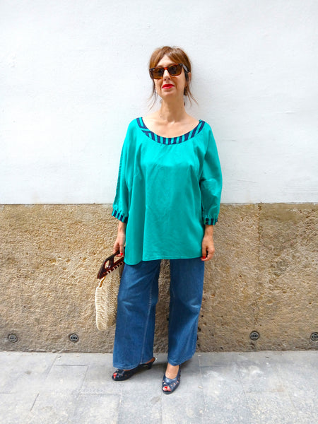 Blusa Vintage Verde
