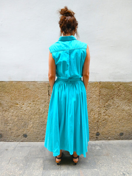 Vestido Vintage Turquesa