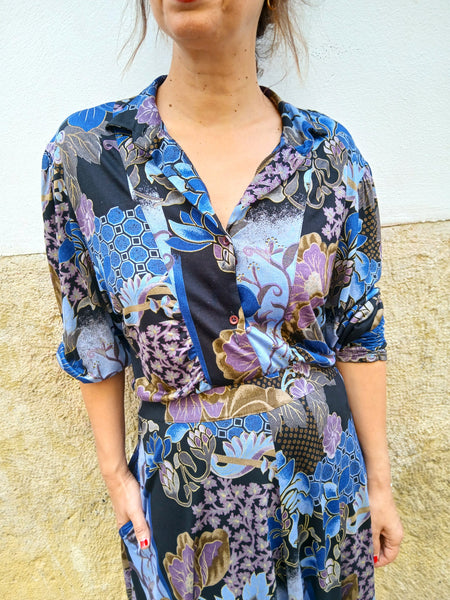 Conjunto Vintage Flores Abstractas