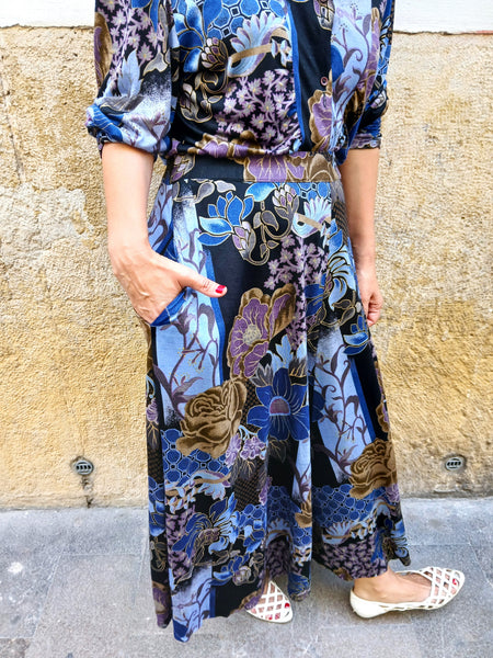 Conjunto Vintage Flores Abstractas