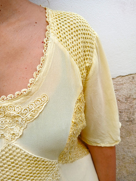 Vestido Vintage Amarillo