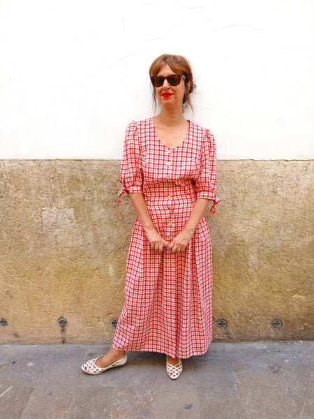 Vestido Vintage Cuadros