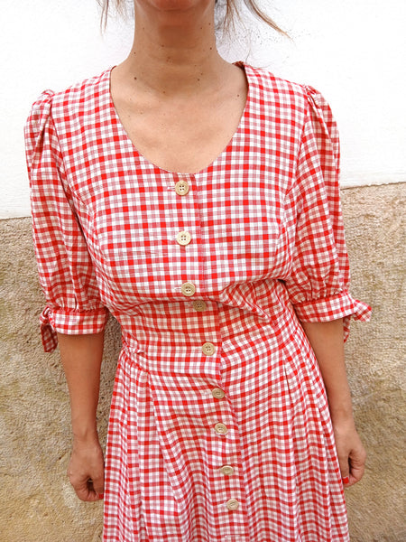 Vestido Vintage Cuadros