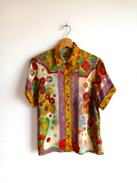 Camisa Vintage Florero