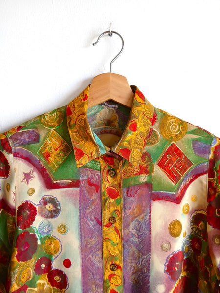 Camisa Vintage Florero