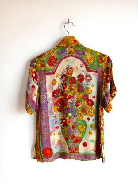 Camisa Vintage Florero