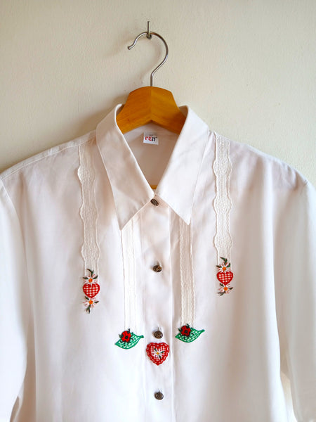 Camisa Vintage Bordados