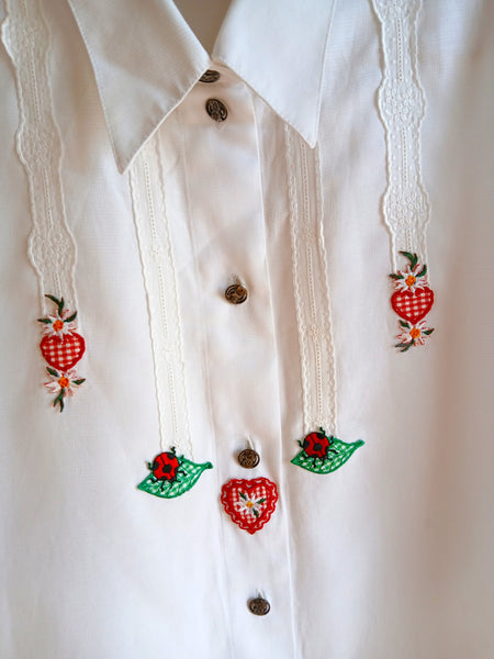 Camisa Vintage Bordados
