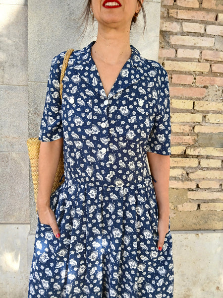 Mono Vintage Azul Flores