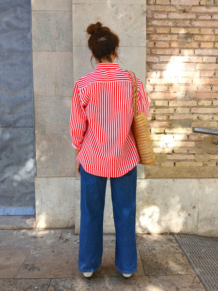 Sobre Camisa Vintage Rayas