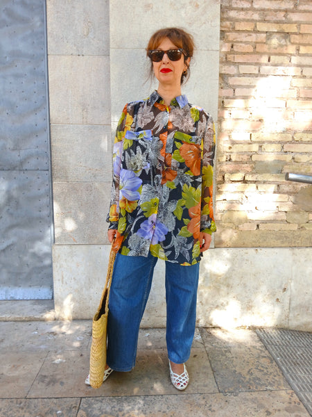 Sobre Camisa Vintage Flores